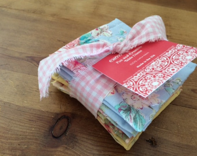 Shabby Chic Floral Reusable Sponges, Eco Friendly Dish Cloths, Set of 6