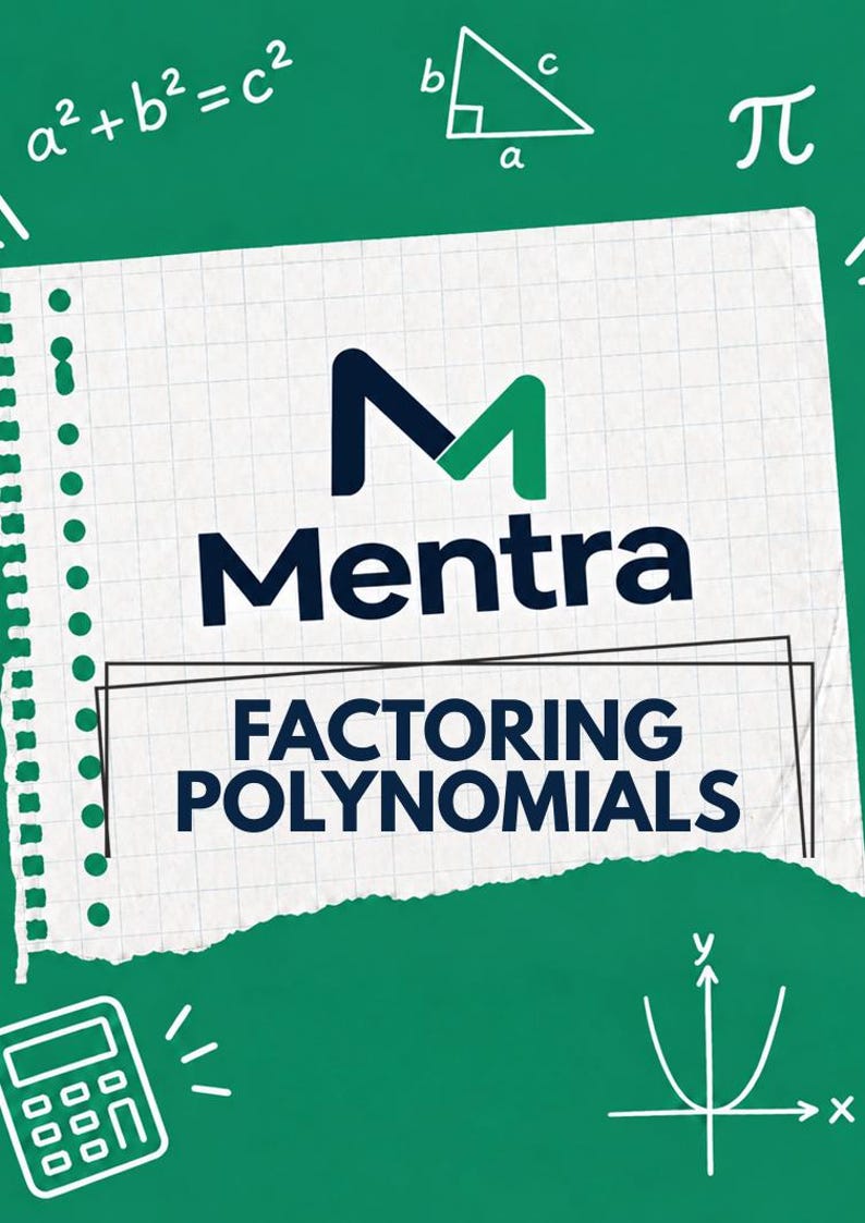 Factoring Polynomials | Math Worksheets Bundle | Printable Math ...