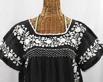 Embroidered Peasant Blouse: la Marina Corta in off | Etsy