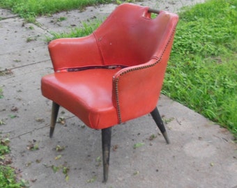 Mid Century Modern Club Chair Tapered Legs UK