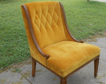 orange velvet chair crushed velvet vintage 1940s hollywood regency casual seating gold orange velvet chair bedroom boudoir accent upholstered tufted wood chair etsy orange velvet chair crushed velvet vintage 1940s hollywood regency casual seating gold orange velvet chair bedroom boudoir accent upholstered tufted wood chair etsy