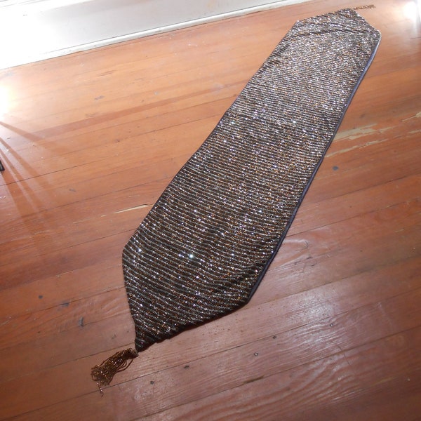 Beaded Table Runner Etsy