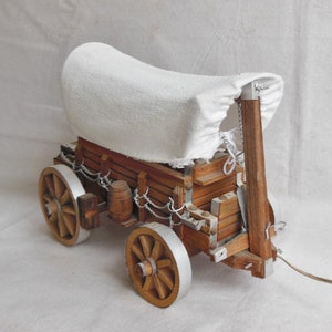 Antique covered store wagon lamp