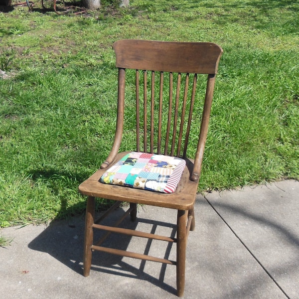 Antique Spindle Back Side Chair Dining Kitchen Chair Farmhouse Cottagecore Rustic Country Seating