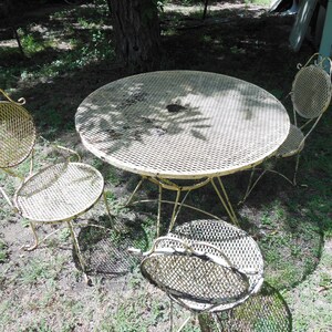Occasional metal side table cheap woodard