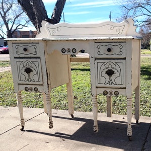 Antique Vanity Dressing Table Writing Desk 1930s