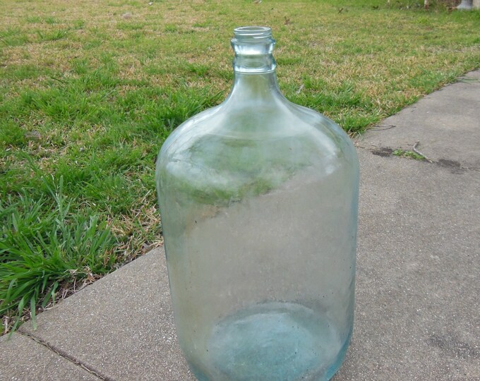 Vintage Glass Water Jug Heavy Duty Thick Heavy Glass Water Jar Glass