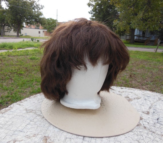 Vintage Hat Wig Box and Stryofoam Head Wig Holder Wig Traveler Hat and Wig  Storage