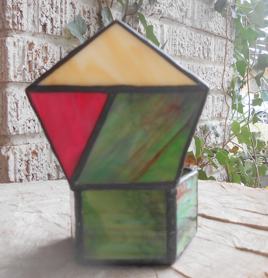 Handmade Stained Glass Storage Box Container Boho Jewelry Etsy