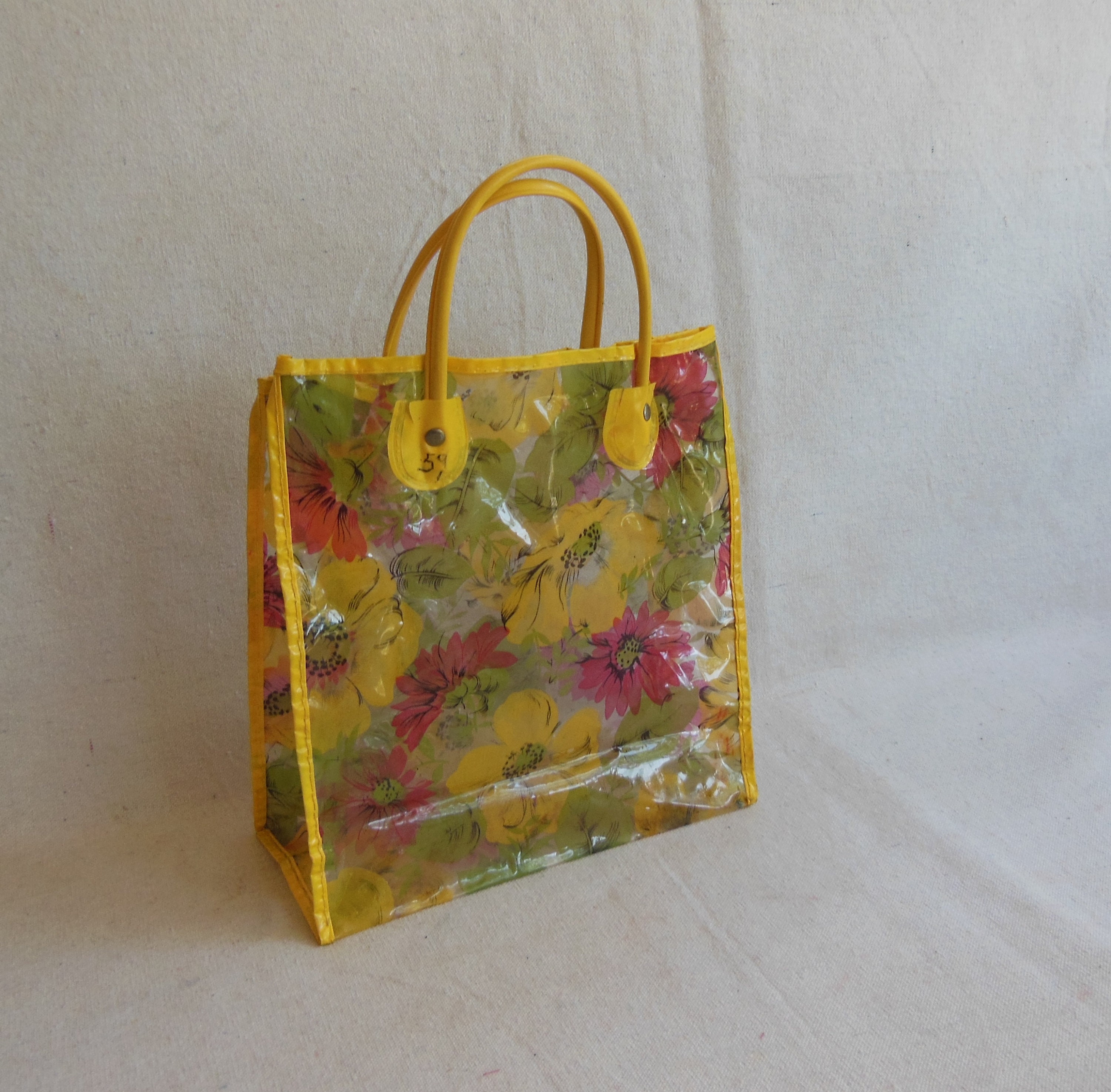 Vintage Goods - Gifts - Clear Vinyl Bags - Floral Items