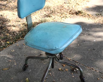 Mid Century Adjustable Swivel Office Desk Chair