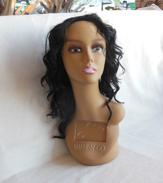 Vintage Mannequin Head Shake N Go Wig Hat Display Wig Stand Hat