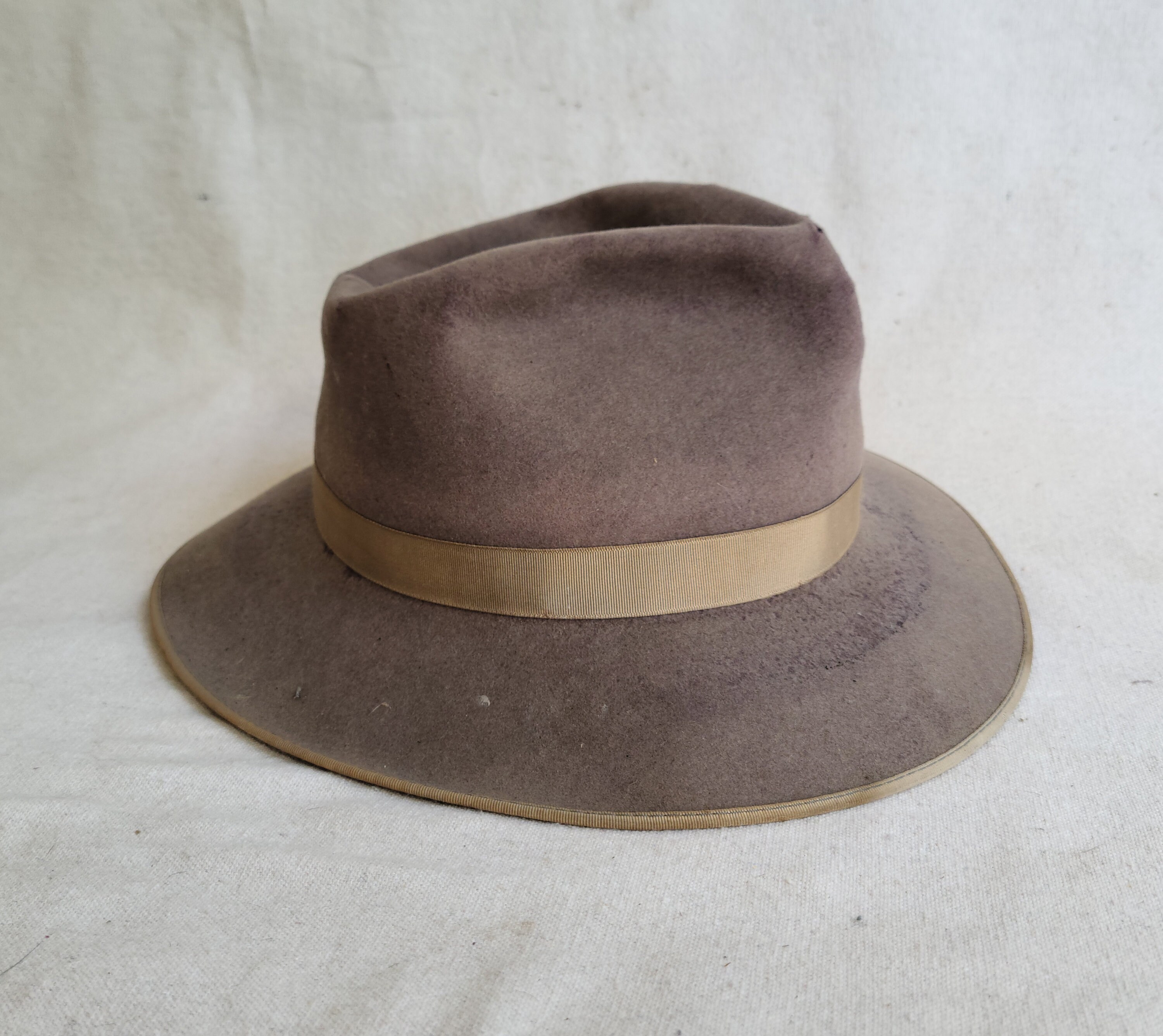Vintage Gray Felt Fedora Hat 1940s 1950s Penneys Marathon Vintage Gray Felt Fedora Hat 1940s 1950s Penneys Marathon