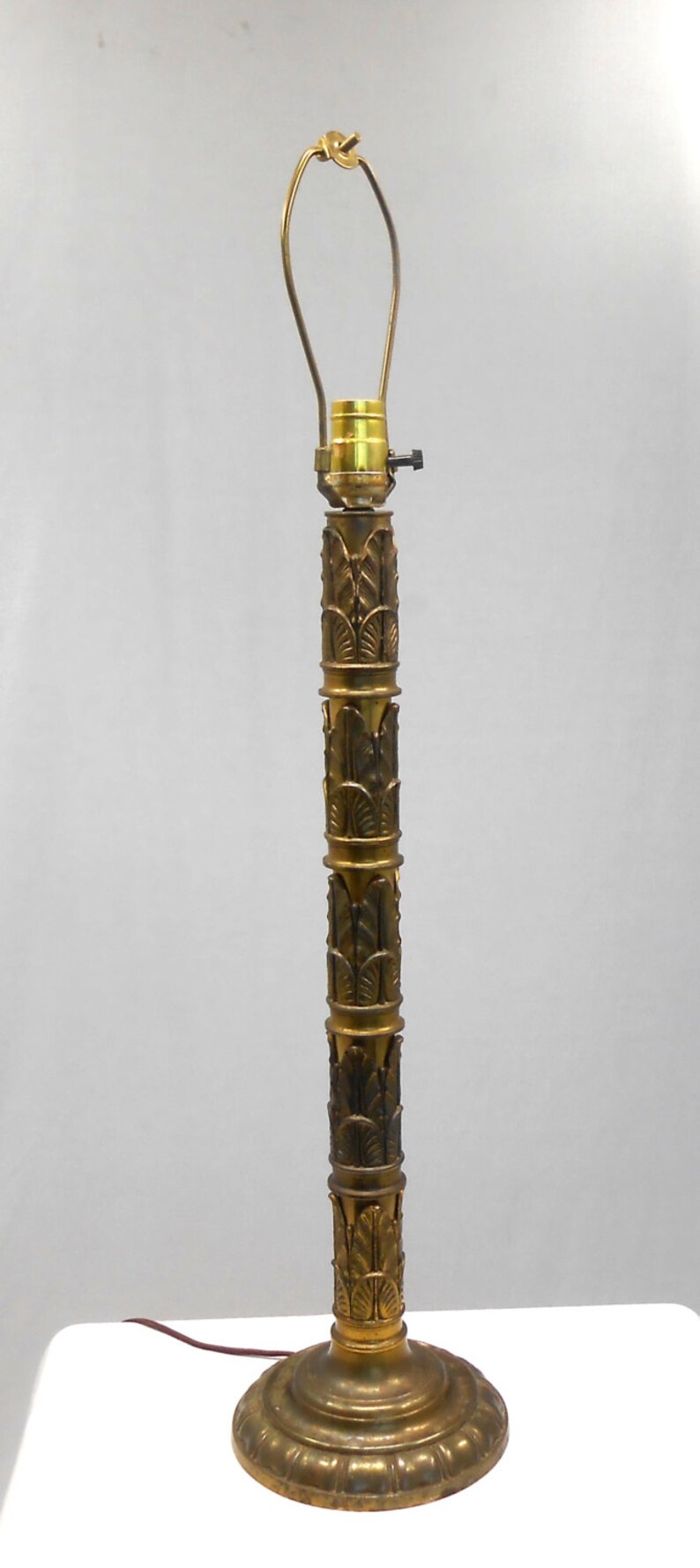 Brass Mutual Sunset Lamp Comany Art Deco Pedestal Table Lamp | Etsy