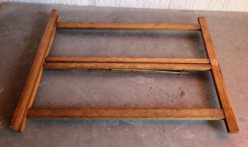 Anco Bilt Tabletop Wooden Fold up Easel Display Rack - Etsy