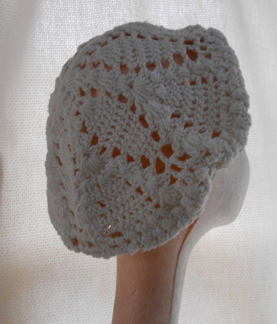 Handmade Crocheted Beret Style Cap Vintage Hat Ha… - image 4