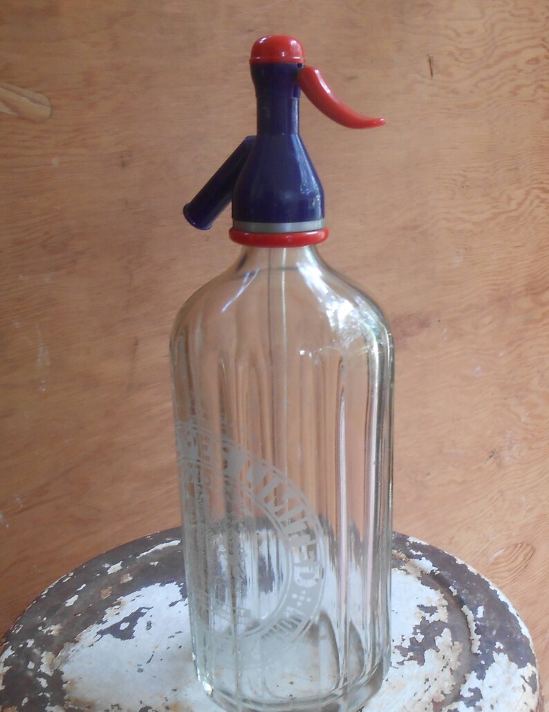 Schweppes Seltzer Mineral Water Dispenser Glass Bottle London Etsy