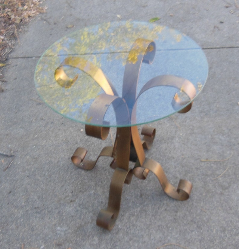 Vintage Mexican Wrought Iron Ribbon Scroll Curlicue Metal Etsy