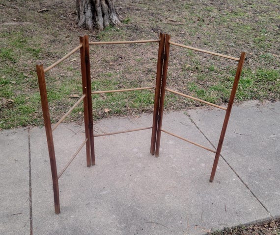 Antique Wood Drying Rack - Etsy
