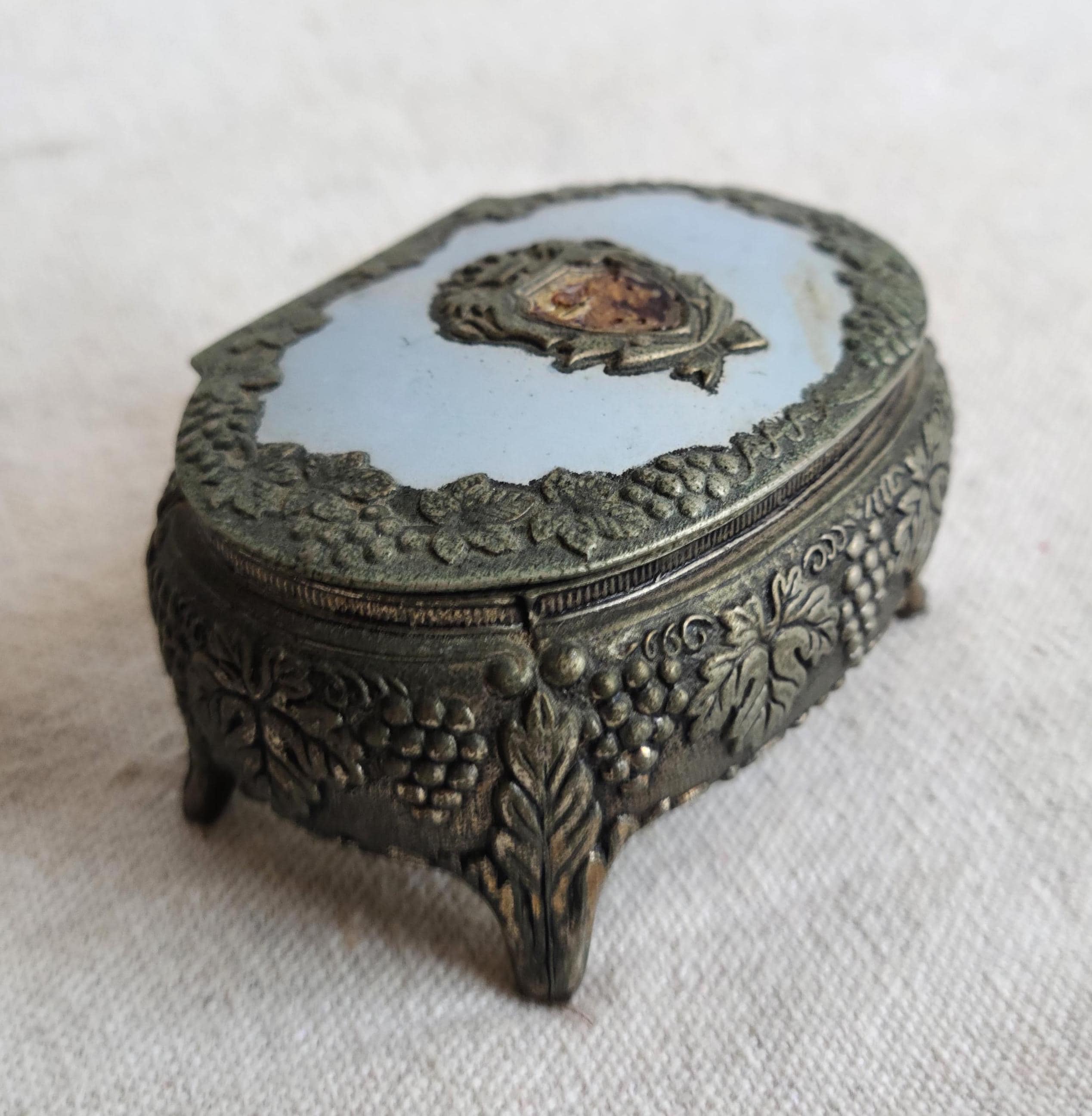Metal Trinket Box Made in Japan - Etsy