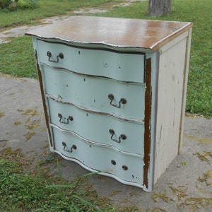 Antique Oak Serpentine Front Dresser