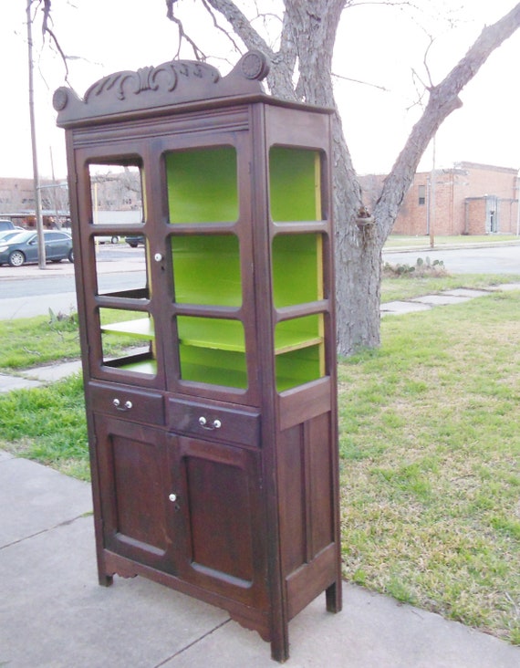 Primitive cheap china cabinet