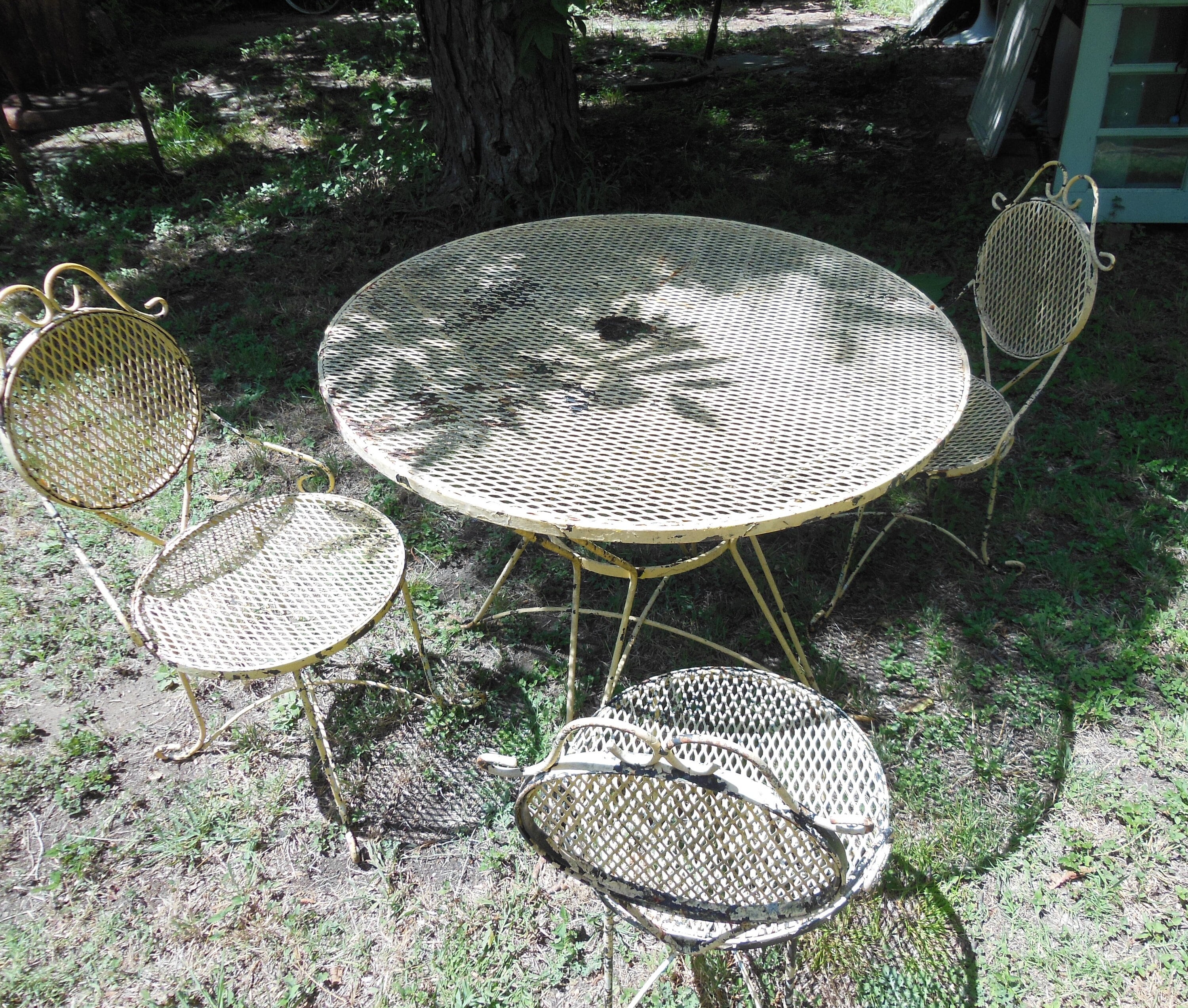 Vintage Patio Outdoor Seating Salterini Woodard 1960s Wrought Iron