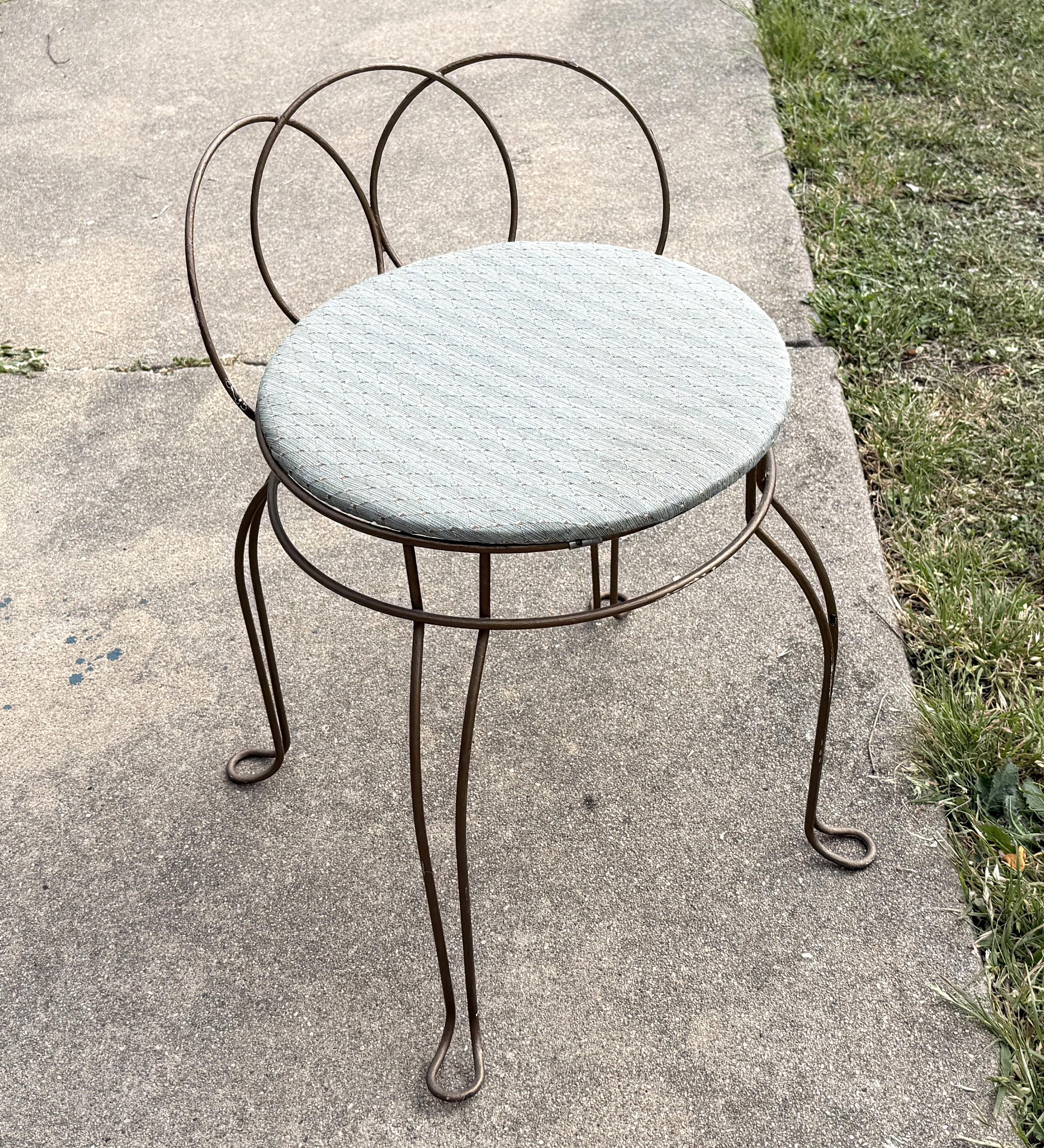 Metal Vanity Stool - Etsy