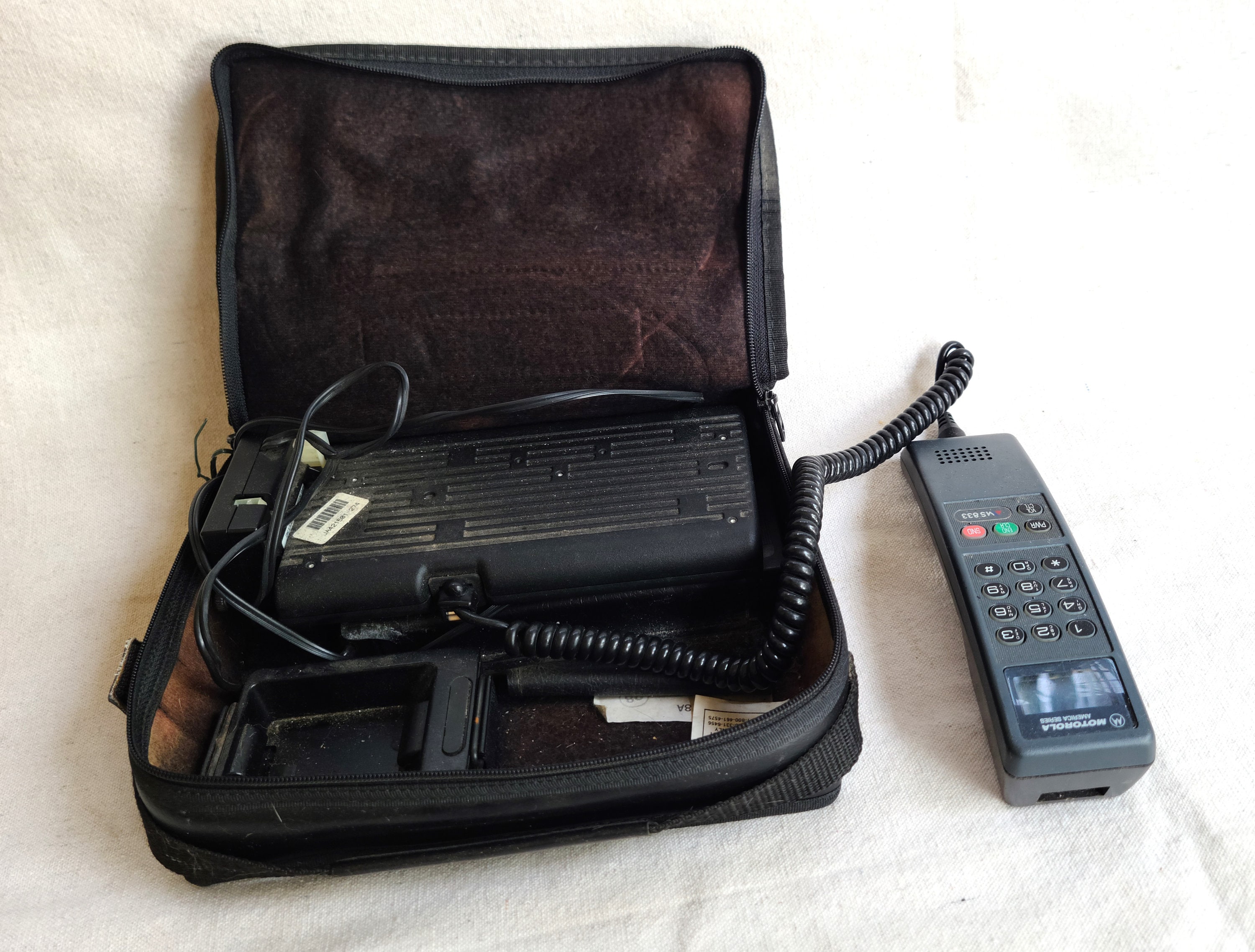 Vintage Motorola 1990s Cell Phone All Original in Original Vintage Motorola 1990s Cell Phone All Original in Original