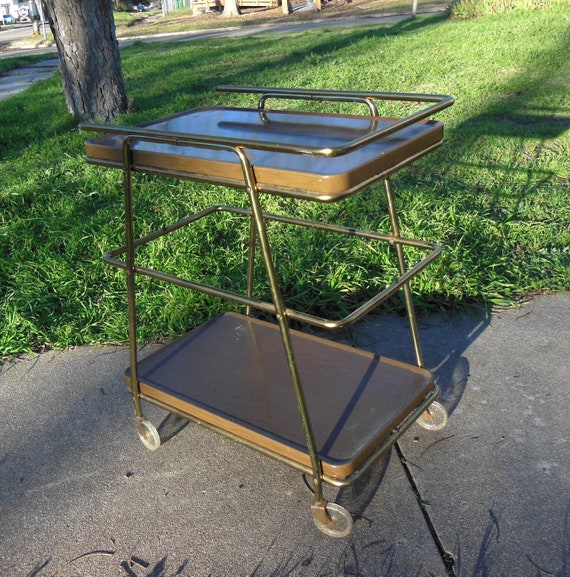 Vintage Cosco Mid Century Modern Bar Cart - Etsy