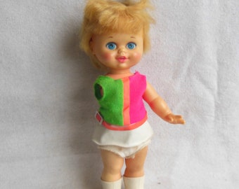 1967 Mattel Sister Small Talk Doll Talking Doll (Parts/Missing Arm)