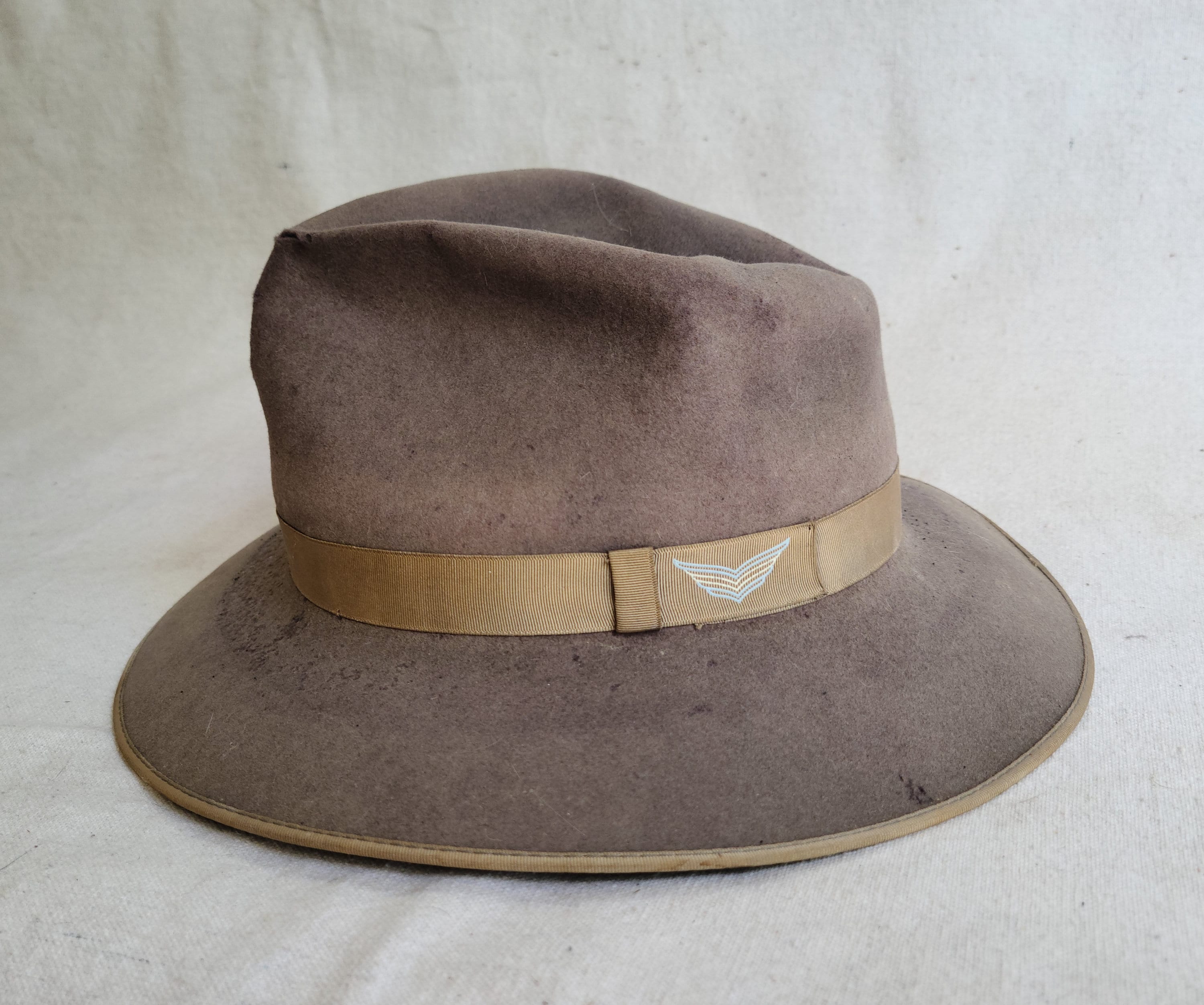 Vintage Gray Felt Fedora Hat 1940s 1950s Penneys Marathon Vintage Gray Felt Fedora Hat 1940s 1950s Penneys Marathon