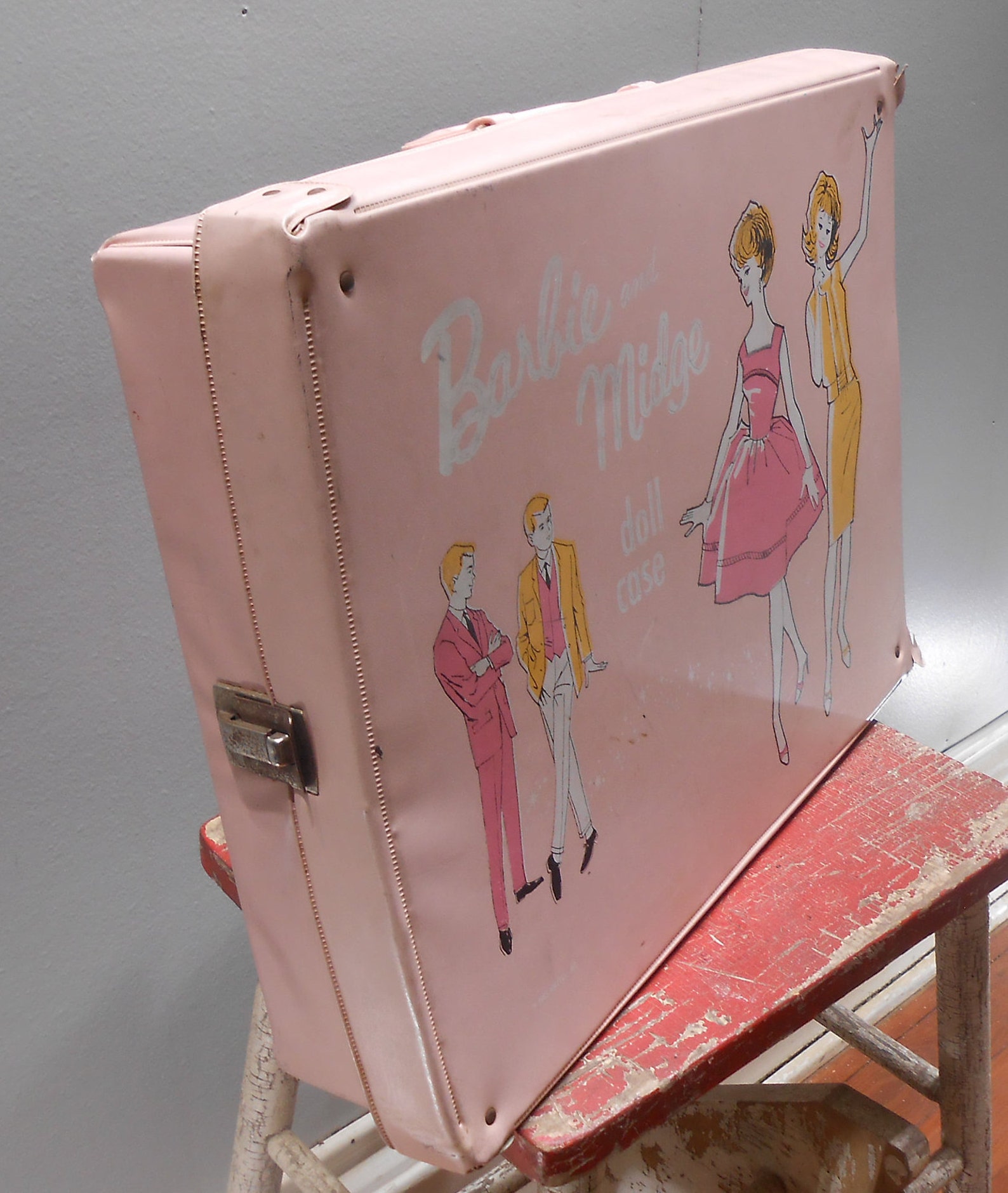 Vintage Barbie Midge Doll Carrying Case Closet Wardrobe Pink - Etsy