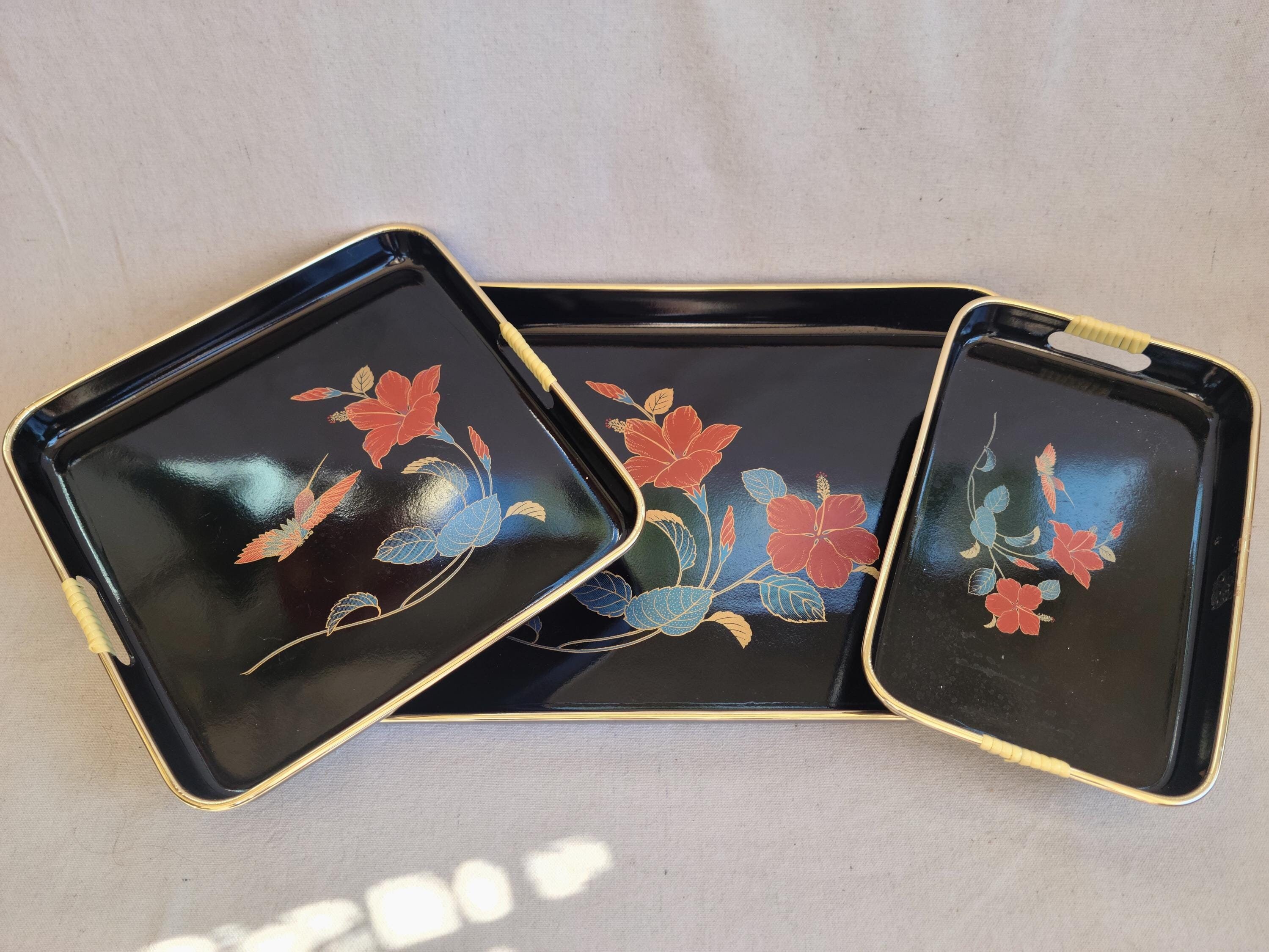【たぁこ*さま】vintage tray ❀ スポンコリ トレイ Finland Antique 1930s Zodiac Chinese Buddha Table Tray 30”, Brass