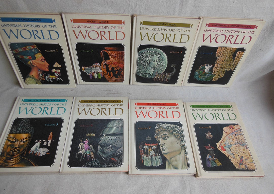 Vintage 1966 Universal History of the World Book Set Volume 1 8