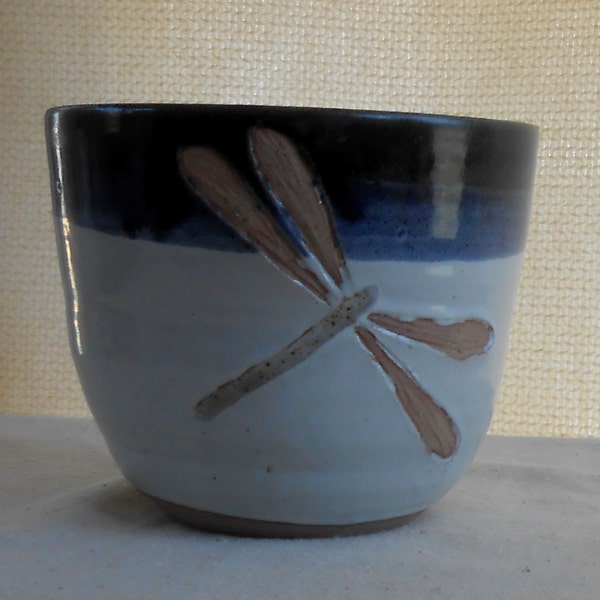Handmade Pottery Dragonfly Bowl