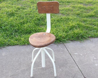 Vintage Industrial Drafting Stool Shipping Not Included