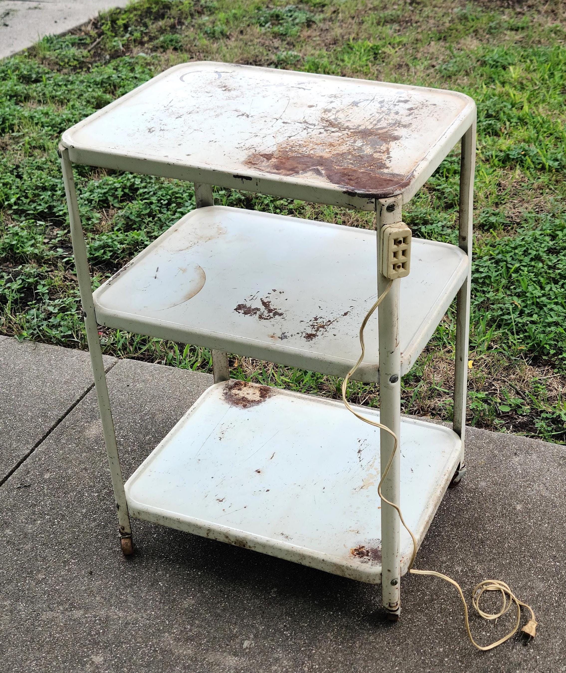 Vintage Metal Kitchen Utility Cart - Etsy