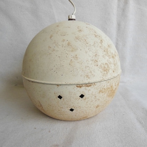 Vintage 1970s Mid Century Modern Globe Pendant Light