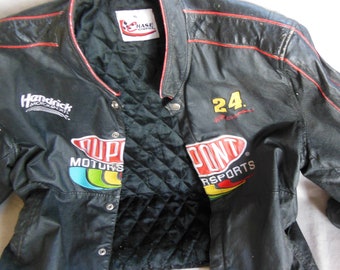 Vintage 90s Dupont Motorsports Jacket Jeff Gordon #24 Nascar (XL