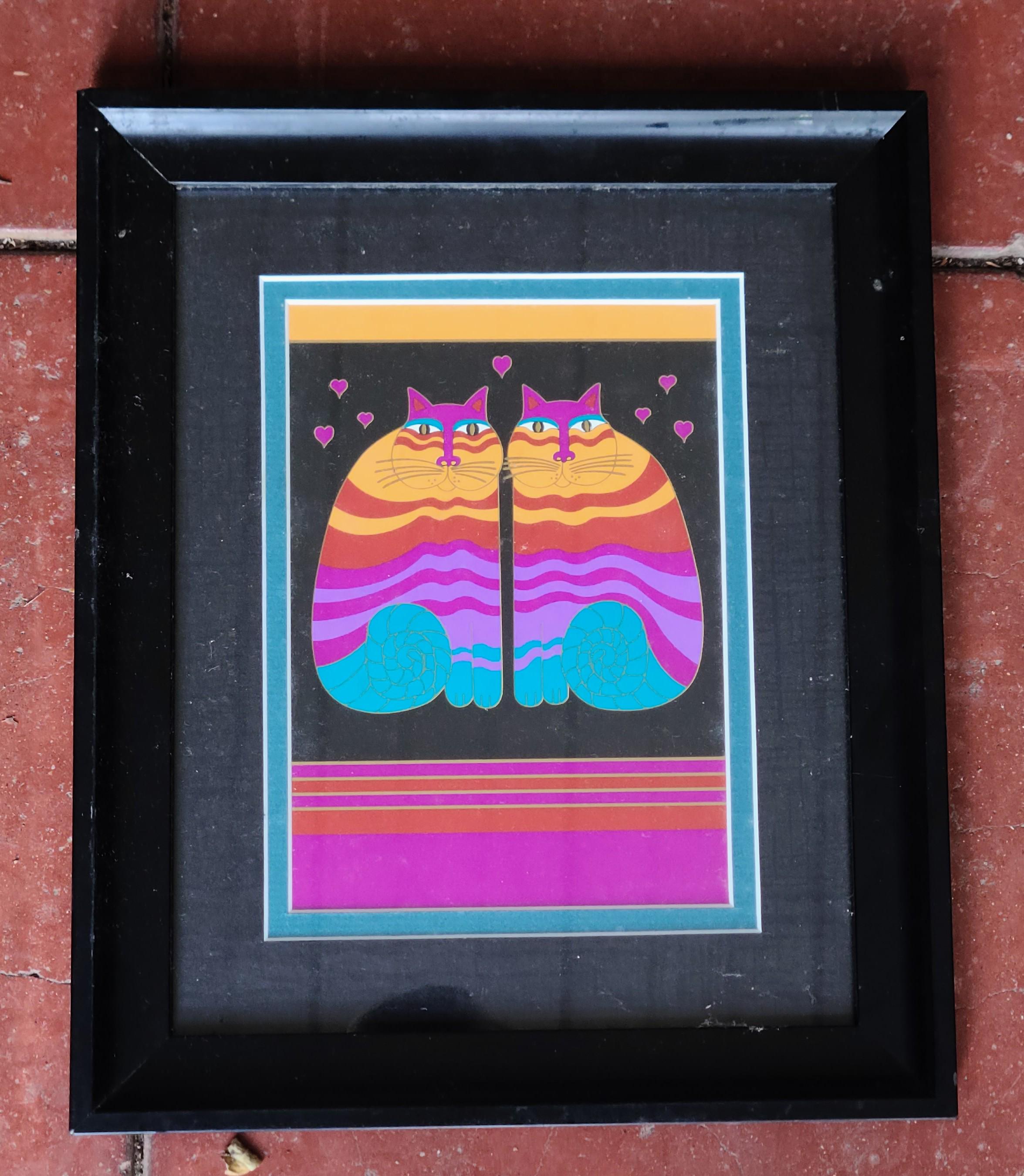 Laurel Burch Black Cap Rainbow Cat Embroidery Creative Laurel Burch Patterned Cat Art Lesson For Kids  main image 3