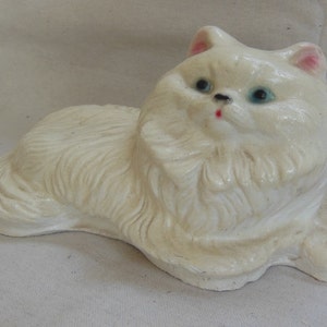 Ceramic White Cat Beads 16mm-cm-cat-wht