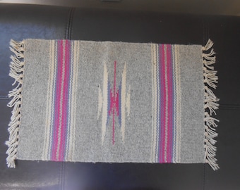 Vintage Hand Woven Small Rug
