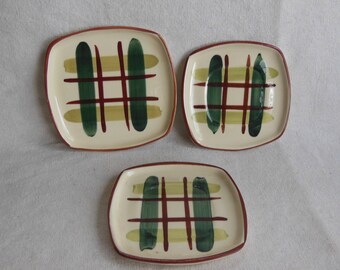 Vintage Blair Plaid Plate Set