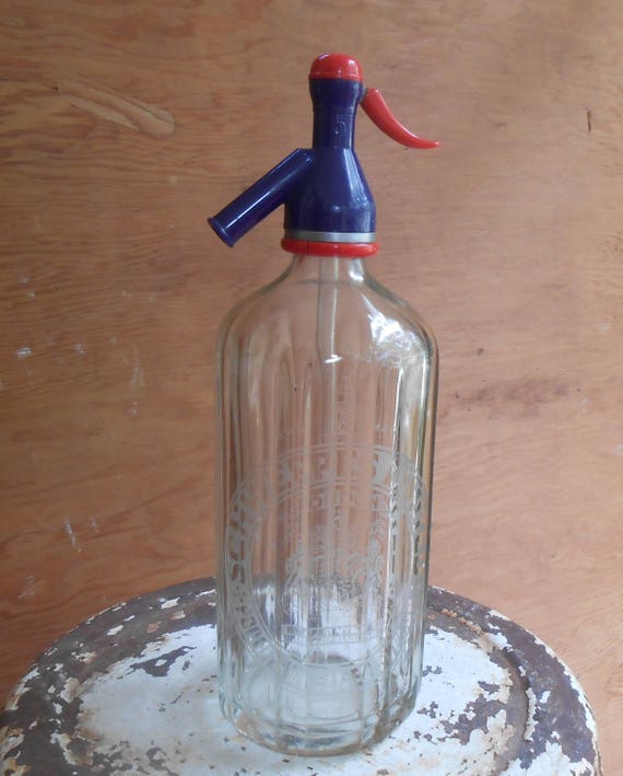 Schweppes Seltzer Mineral Water Dispenser Glass Bottle London | Etsy