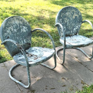 Mid Century Modern Clamshell Patio Chair 2 Available