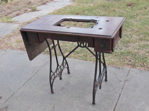Cabinets and treadle bases for vintage Singer sewing machines