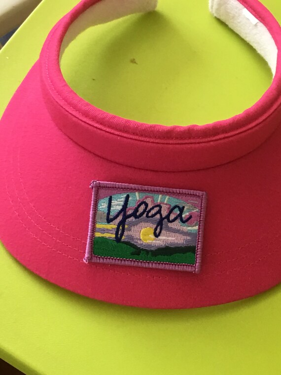 Yoga Lovers Ladies Sun Visor Decorated With Applique, Sun  display picture 2