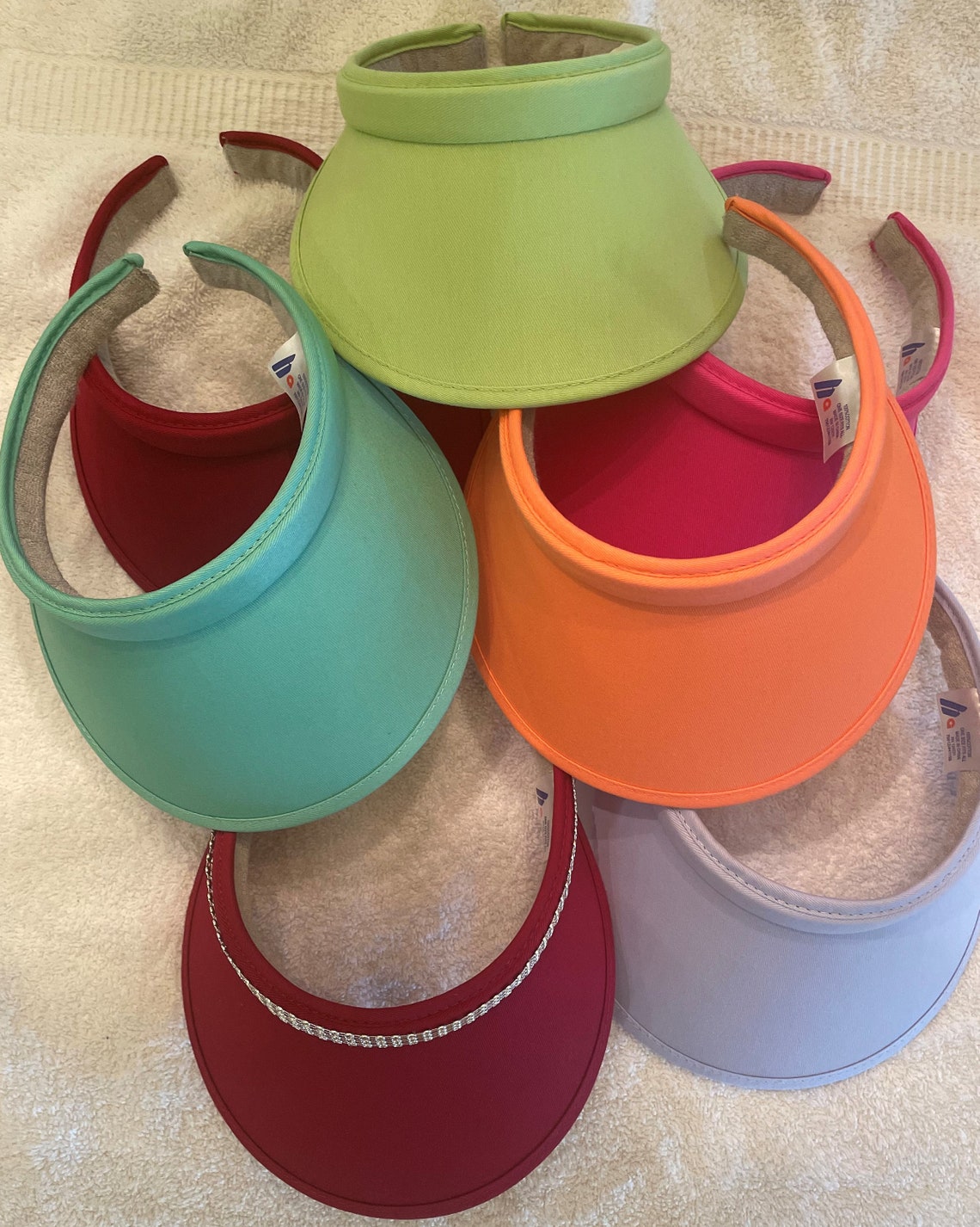 New Visor Colors, Larger Brim New Visors, Sun Visors in New Colors Etsy