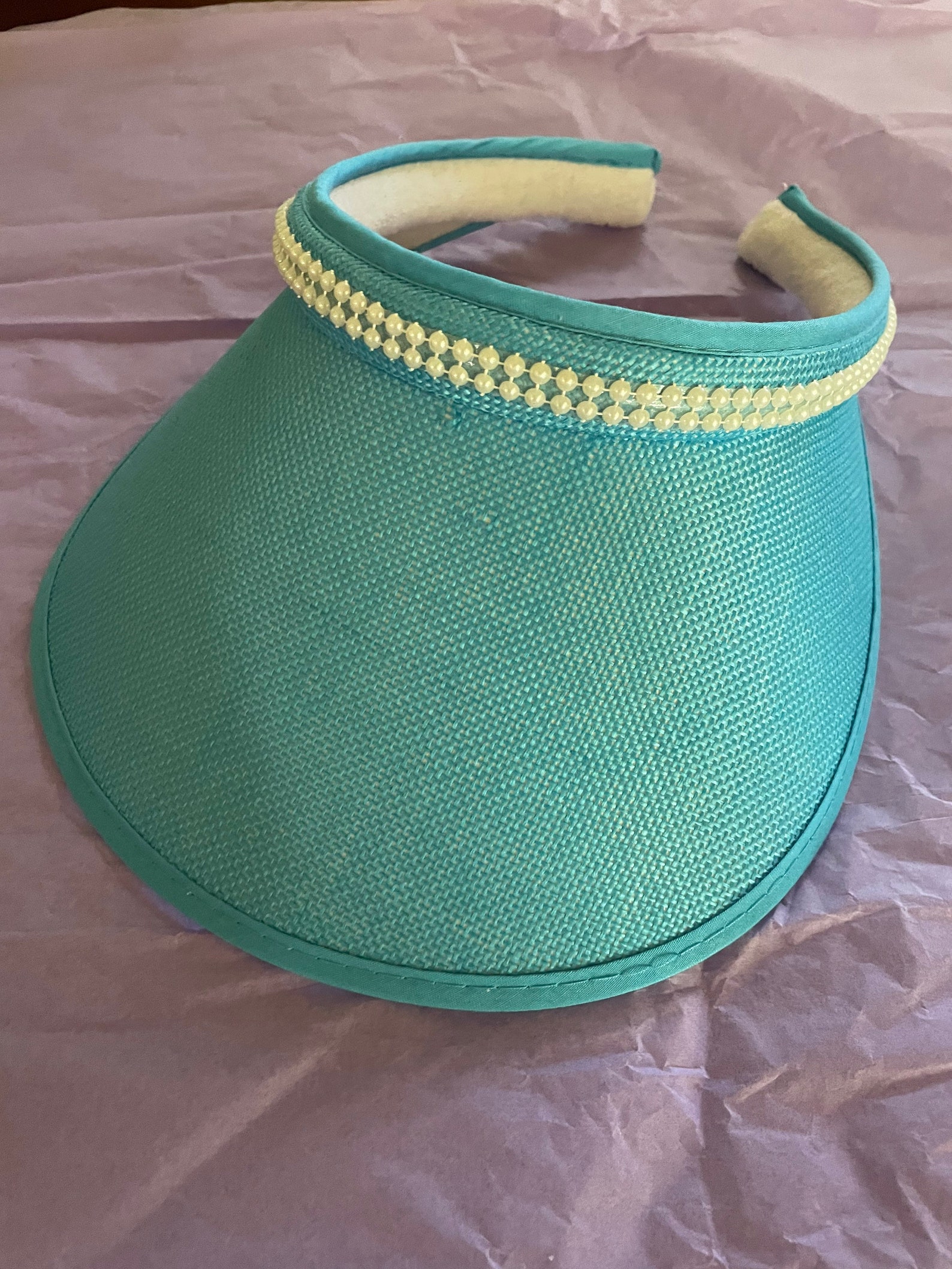 Golf Sun Visors, Tennis Sun Visors With Glitzy Trim, Sun Visors With